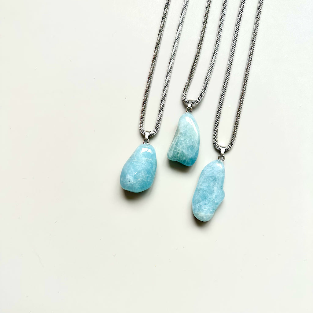 Gemstone collier Aquamarijn