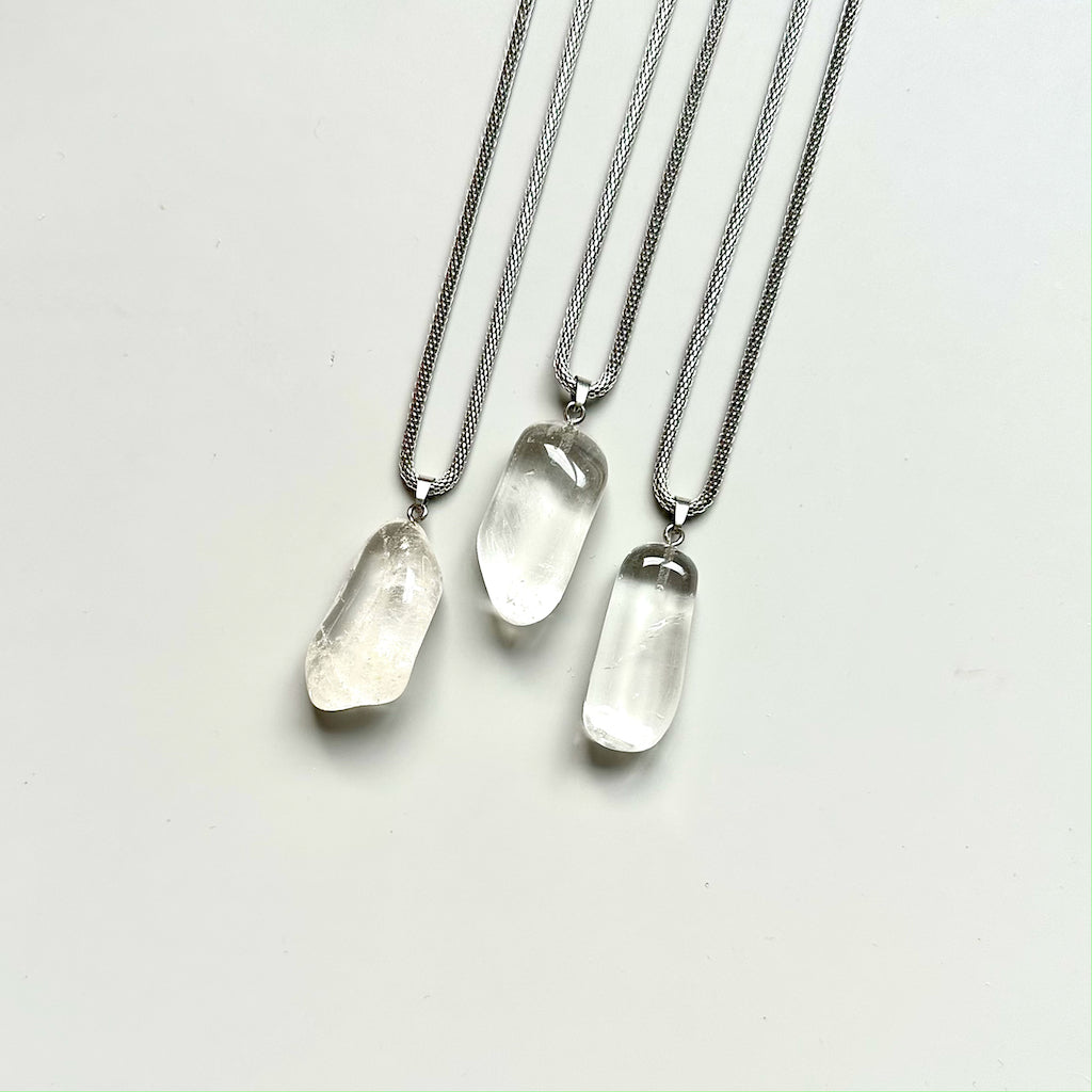 Gemstone collier Bergkristal