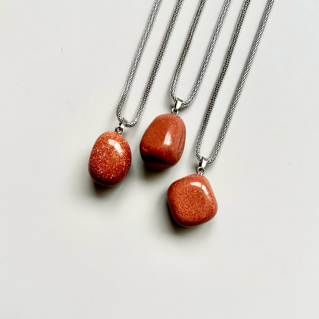 Gemstone collier Goudsteen