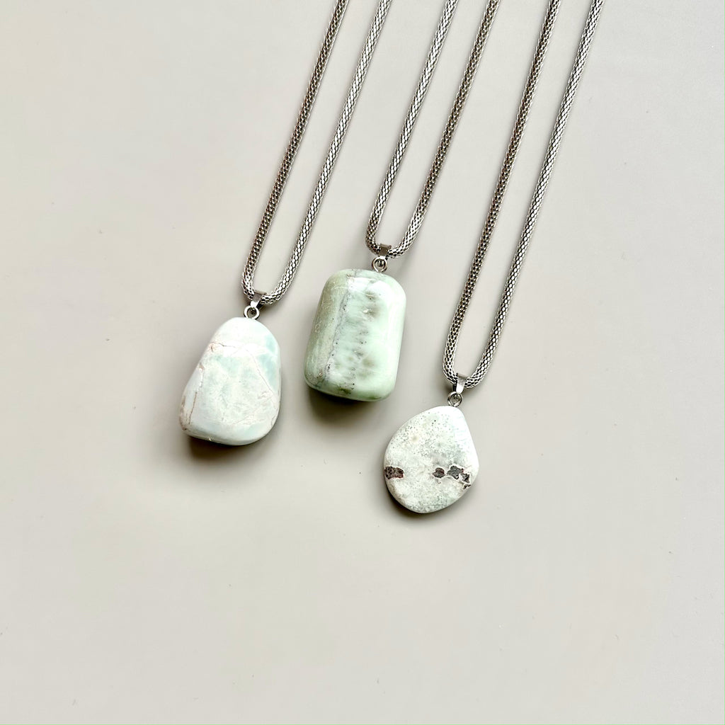 Gemstone collier Larimar