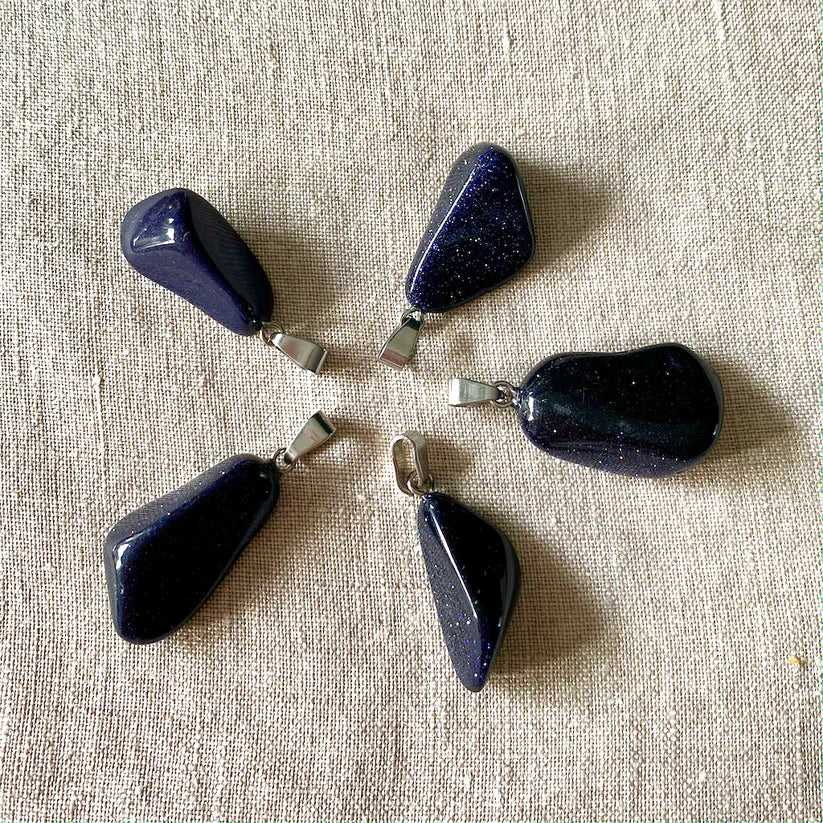 Goudsteen blauw (synthetisch)