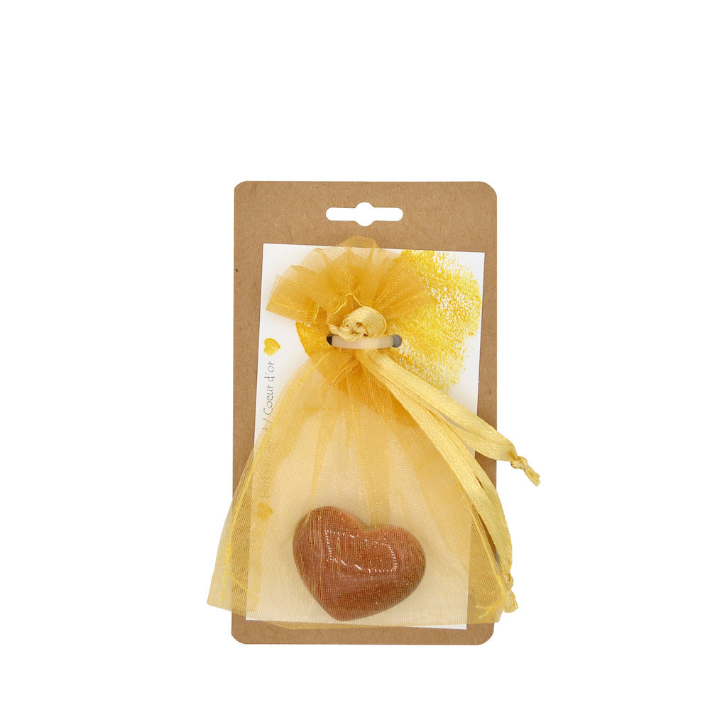 Hart van goud buideltje