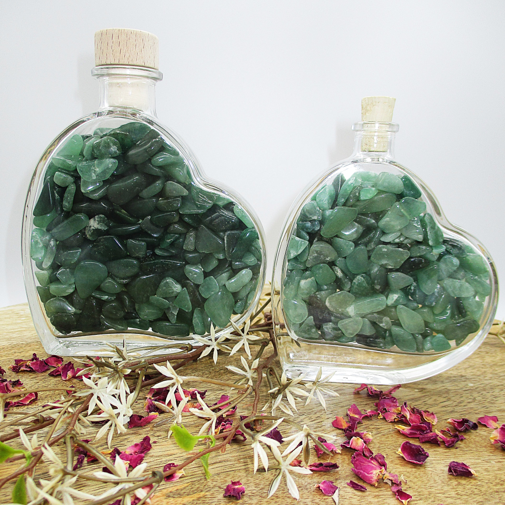 Hart fles groene kwarts 200ml