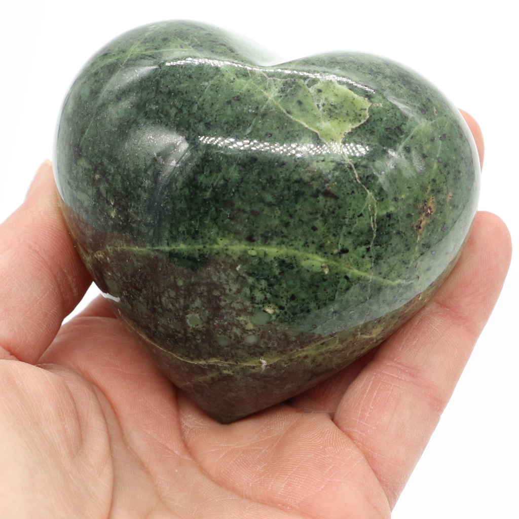 Edel-gedenk-steen hart serpentijn
