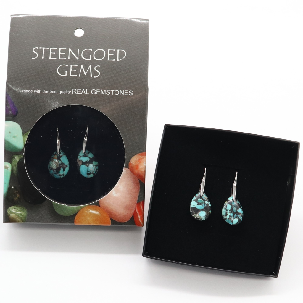 Gemstone Oorbellen Turquoise