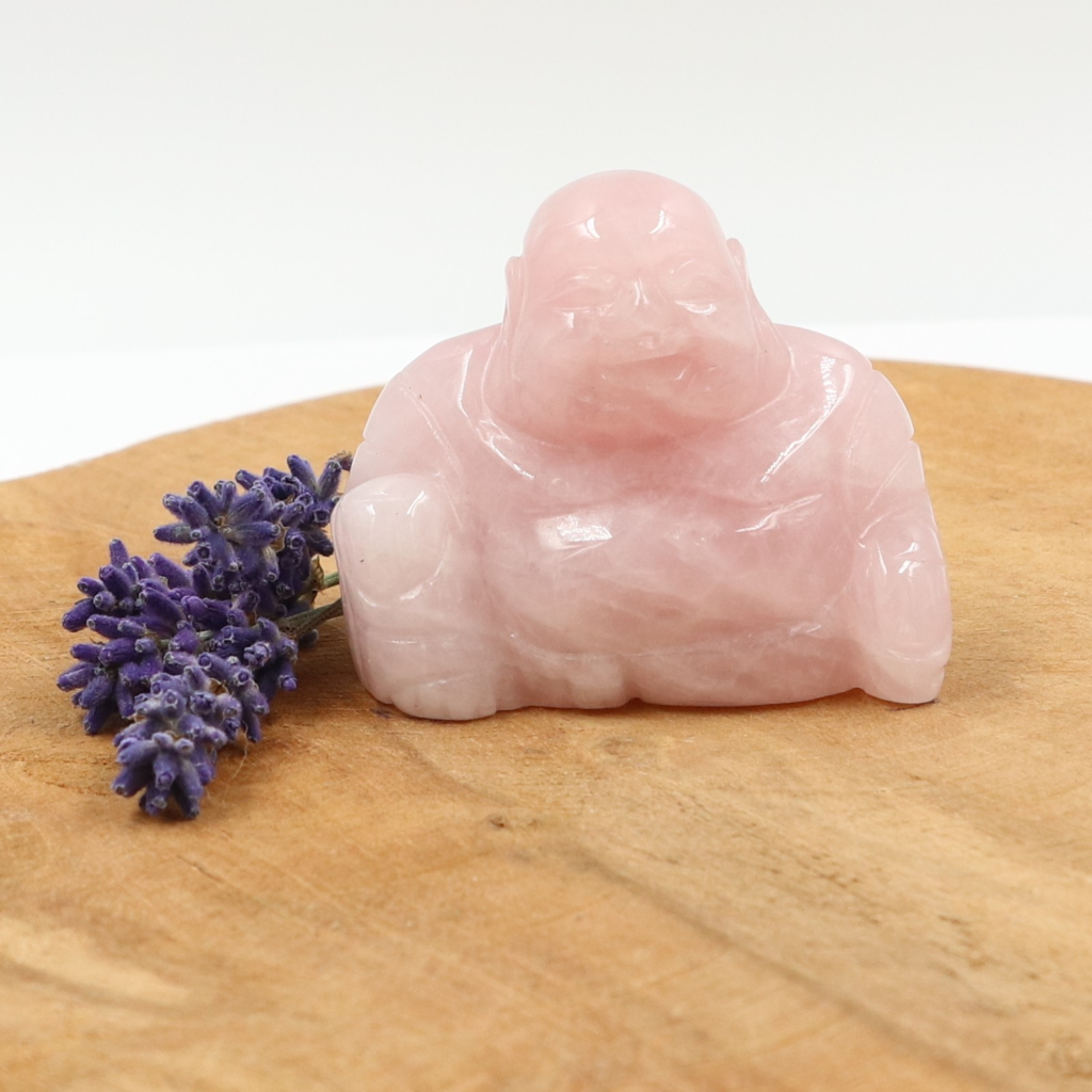Boeddha roze kwarts 50mm