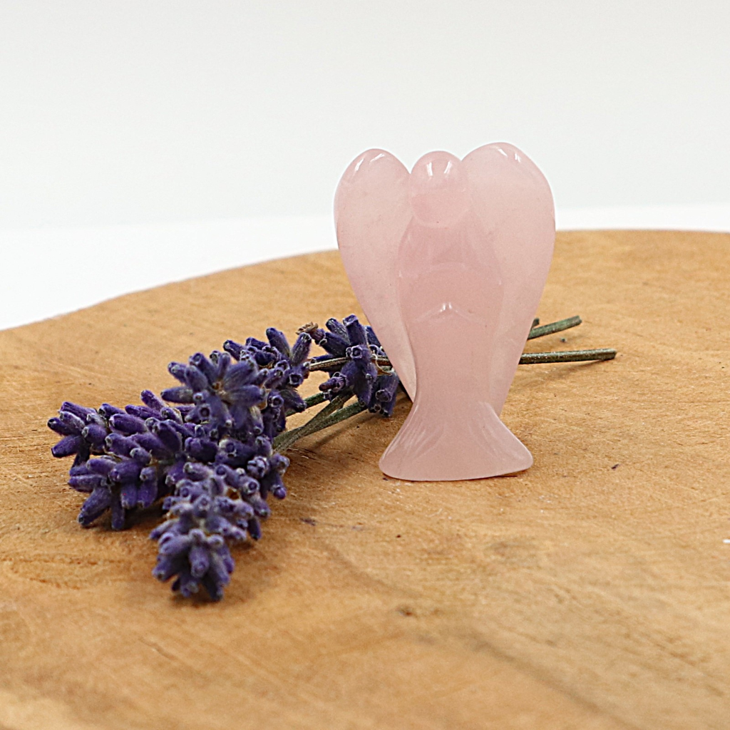 Engel roze kwarts 35mm