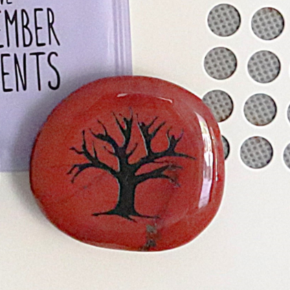 Magneet Tree Of Life jaspis rood