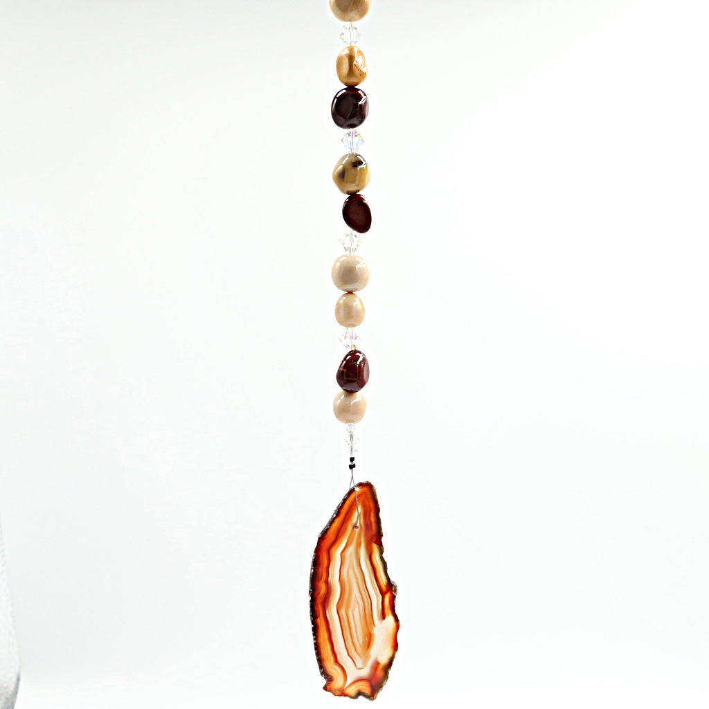 Raamhanger agaatschijf en mookaiet