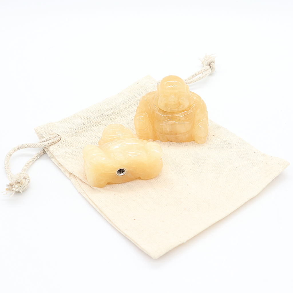 Edel-gedenk-steen aragoniet boeddha