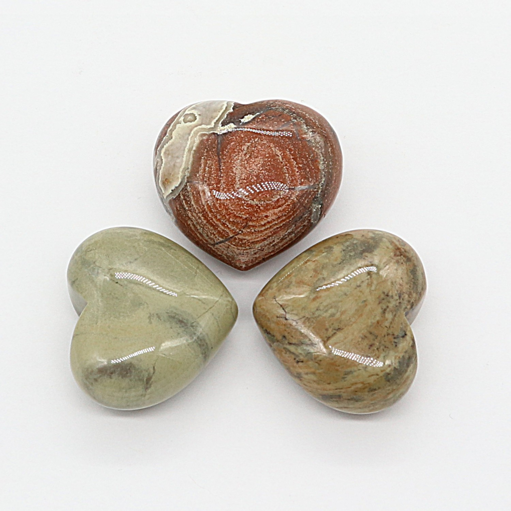 Hart jaspis zilverblad