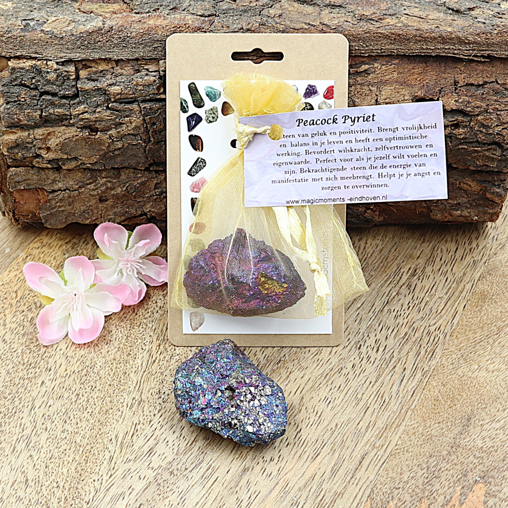Buideltje ruwe Peacock Pyriet