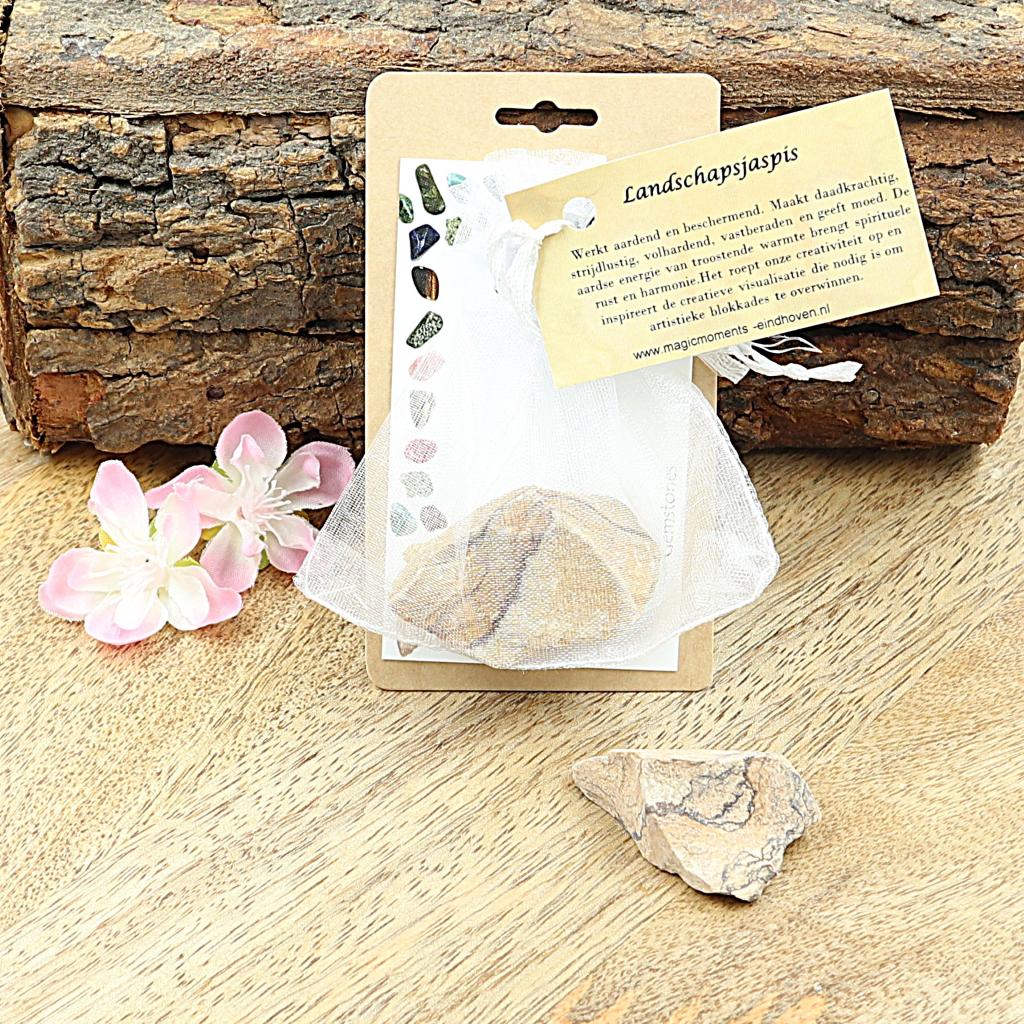 Buideltje ruwe Landschaps Jaspis