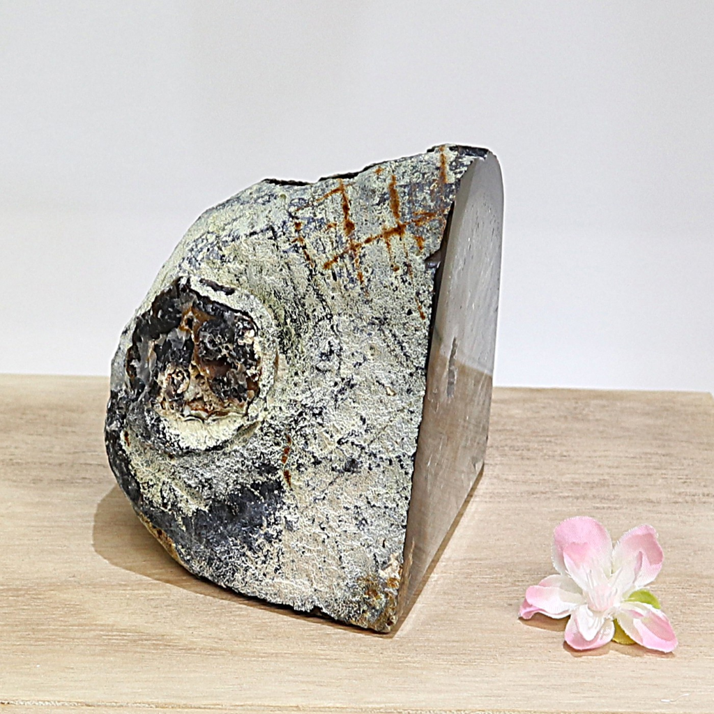 Agaat waxinelichthouder zwart