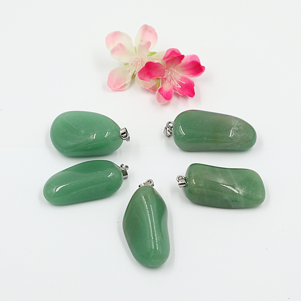 Gemstone collier Aventurijn groen