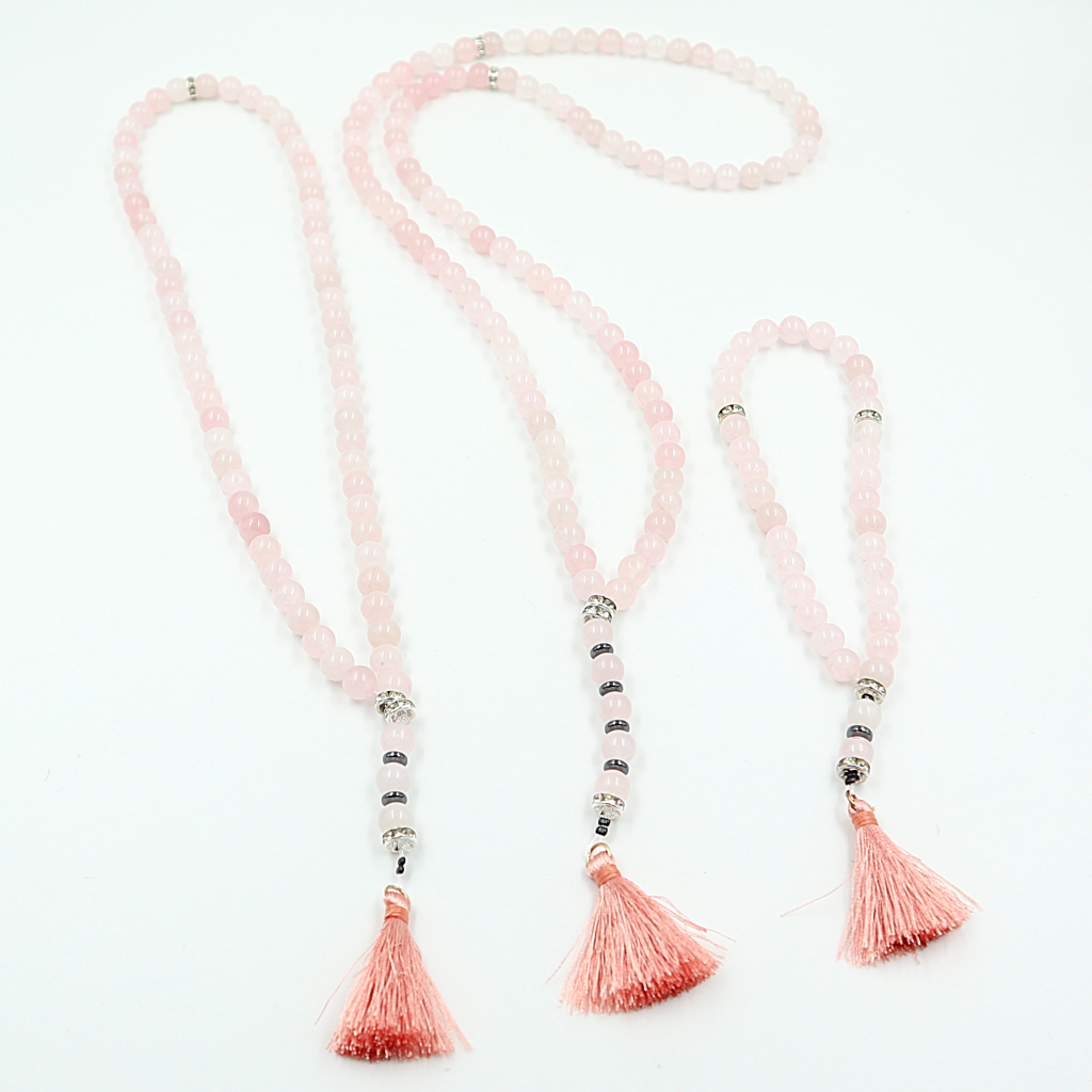 Tasbih Roze Kwarts 33