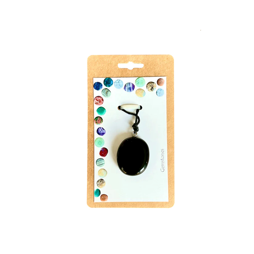 Pendant collier Obsidiaan zwart