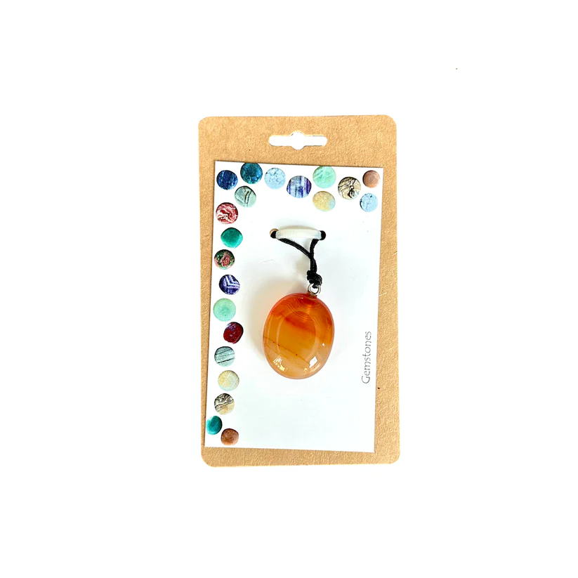 Pendant collier Carneool