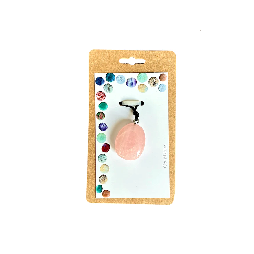 Pendant collier Roze kwarts