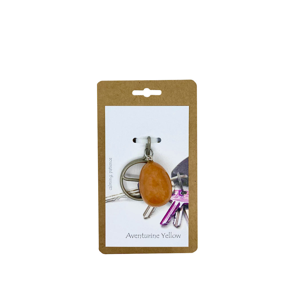 Sleutelhanger Aventurijn geel