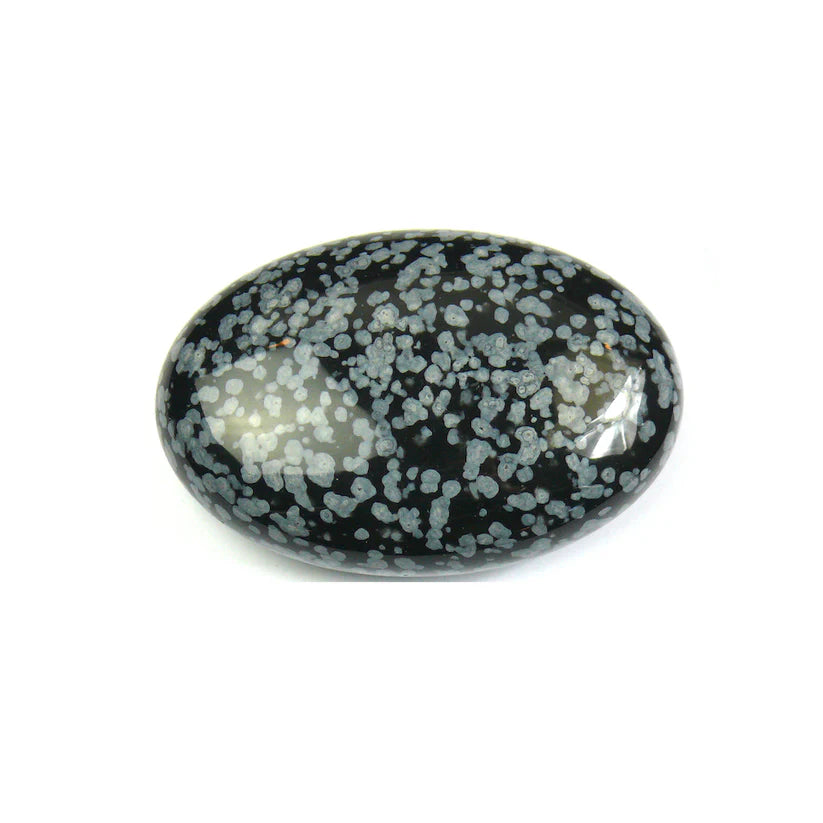 Palmsteen sneeuwvlok obsidiaan