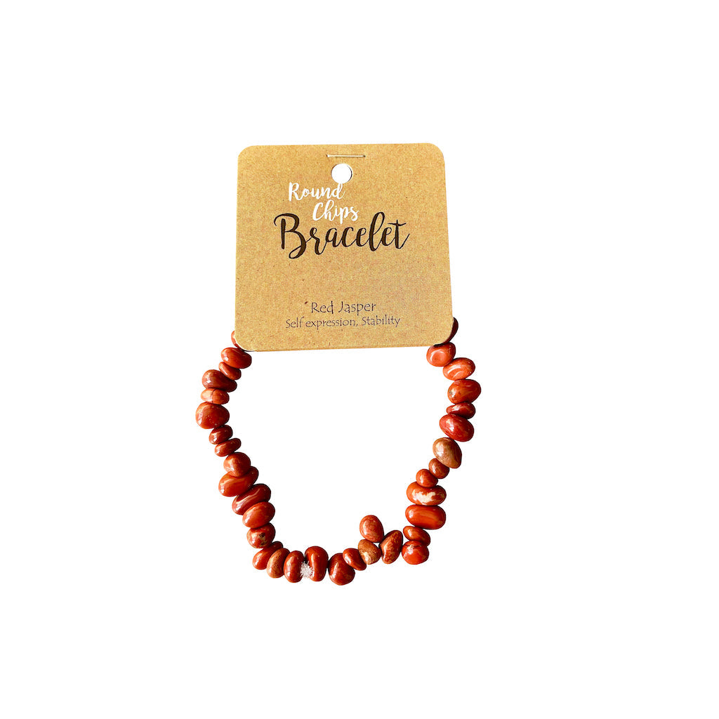 Splitarmband Jaspis rood