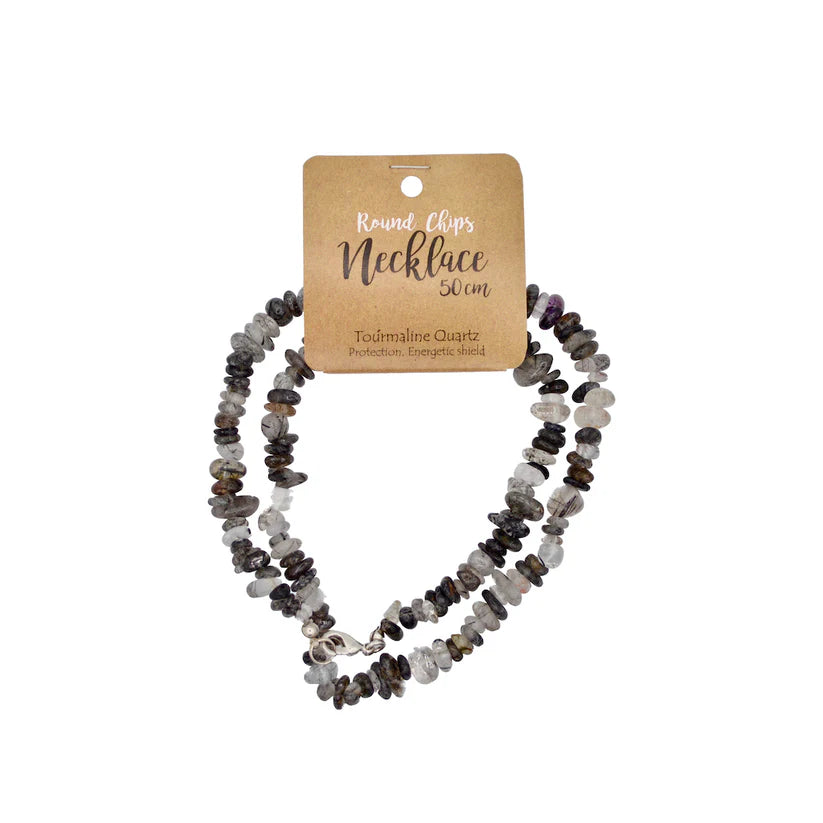 Splitcollier tourmalijnkwarts