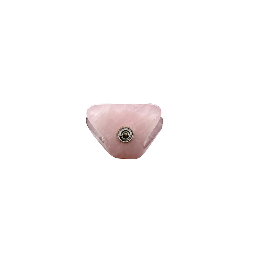 Edel-gedenk-steen roze kwarts engel