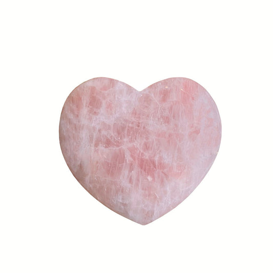 Steengoed edel-gedenk-steen hart roze kwarts XL