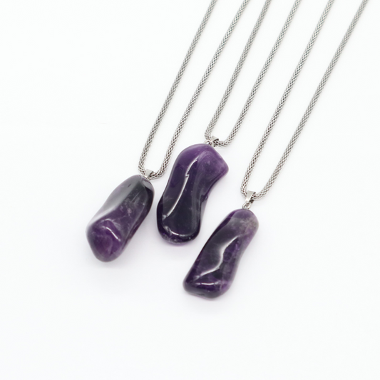 Gemstone collier Amethyst
