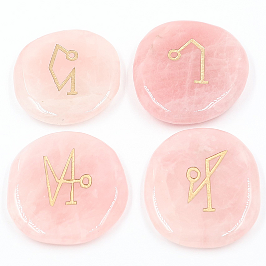 Aartsengel set Roze Kwarts