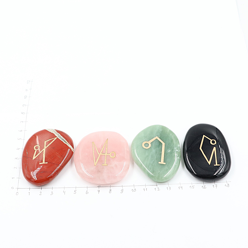 Aartsengel set Rode Jaspis