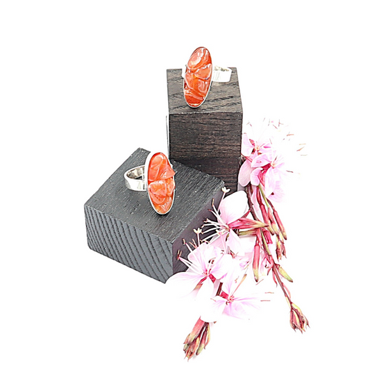 Zilveren ring met Carneool