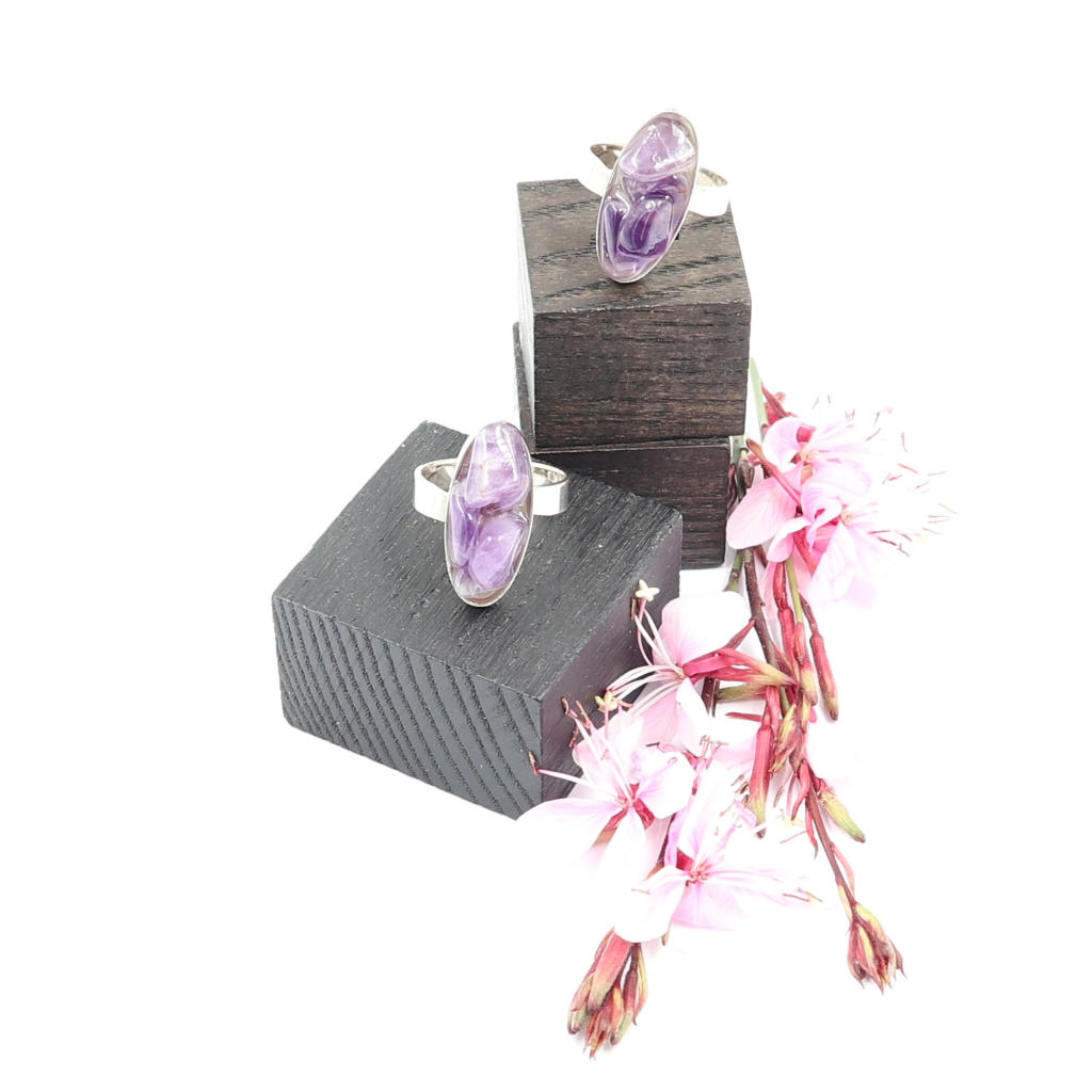 Zilveren ring met Amethist