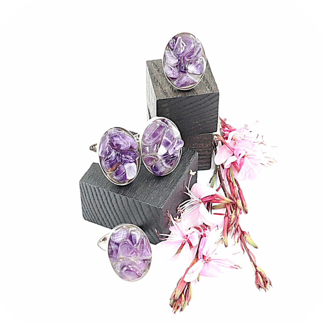 Zilveren ring met Amethist