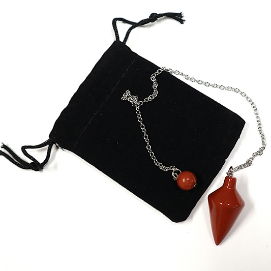 Pendel Jaspis rood
