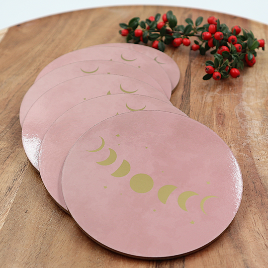 Maanfasen onderzetters