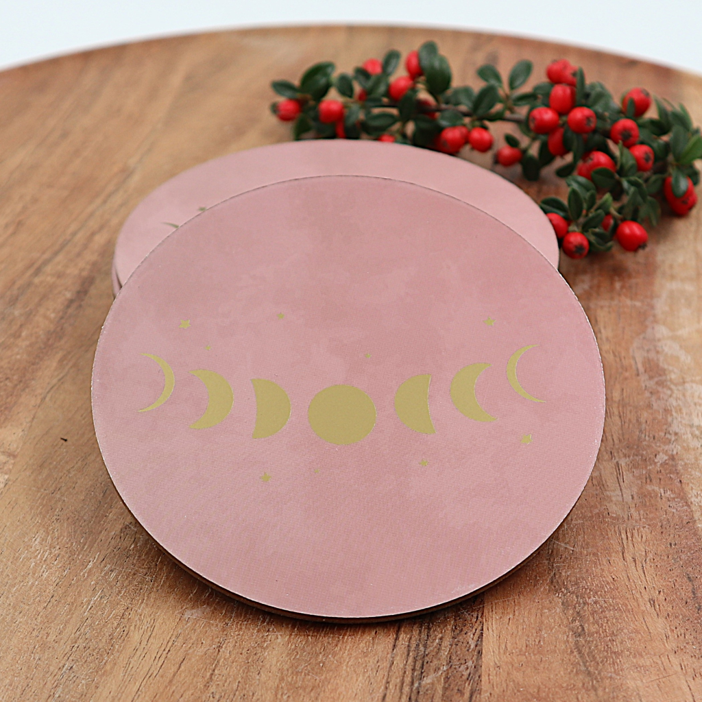 Maanfasen onderzetters