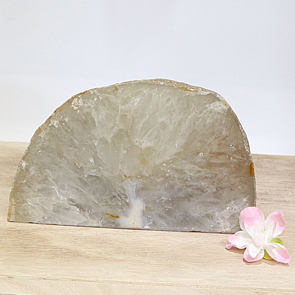 Agaat waxinelichthouder naturel