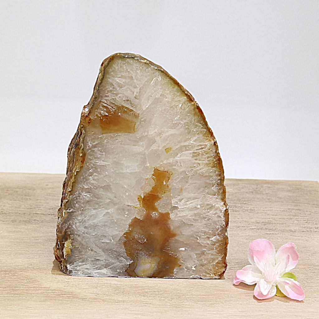 Agaat waxinelichthouder naturel