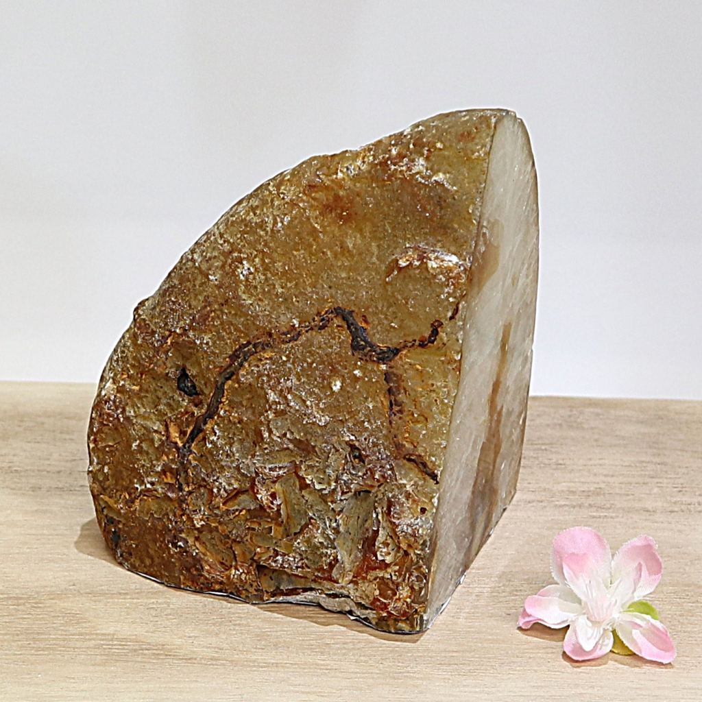 Agaat waxinelichthouder naturel