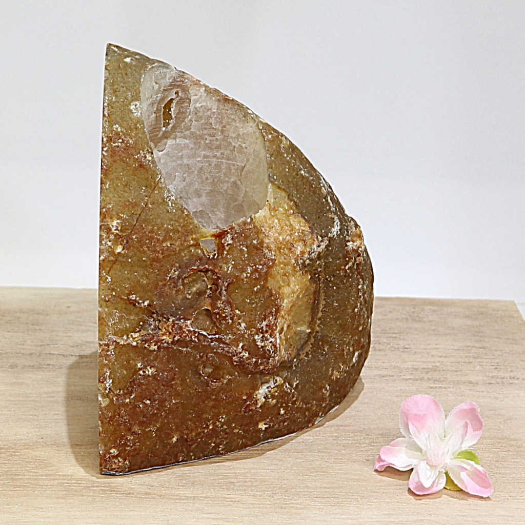 Agaat waxinelichthouder naturel