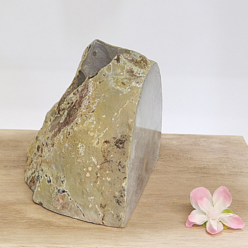 Agaat waxinelichthouder naturel