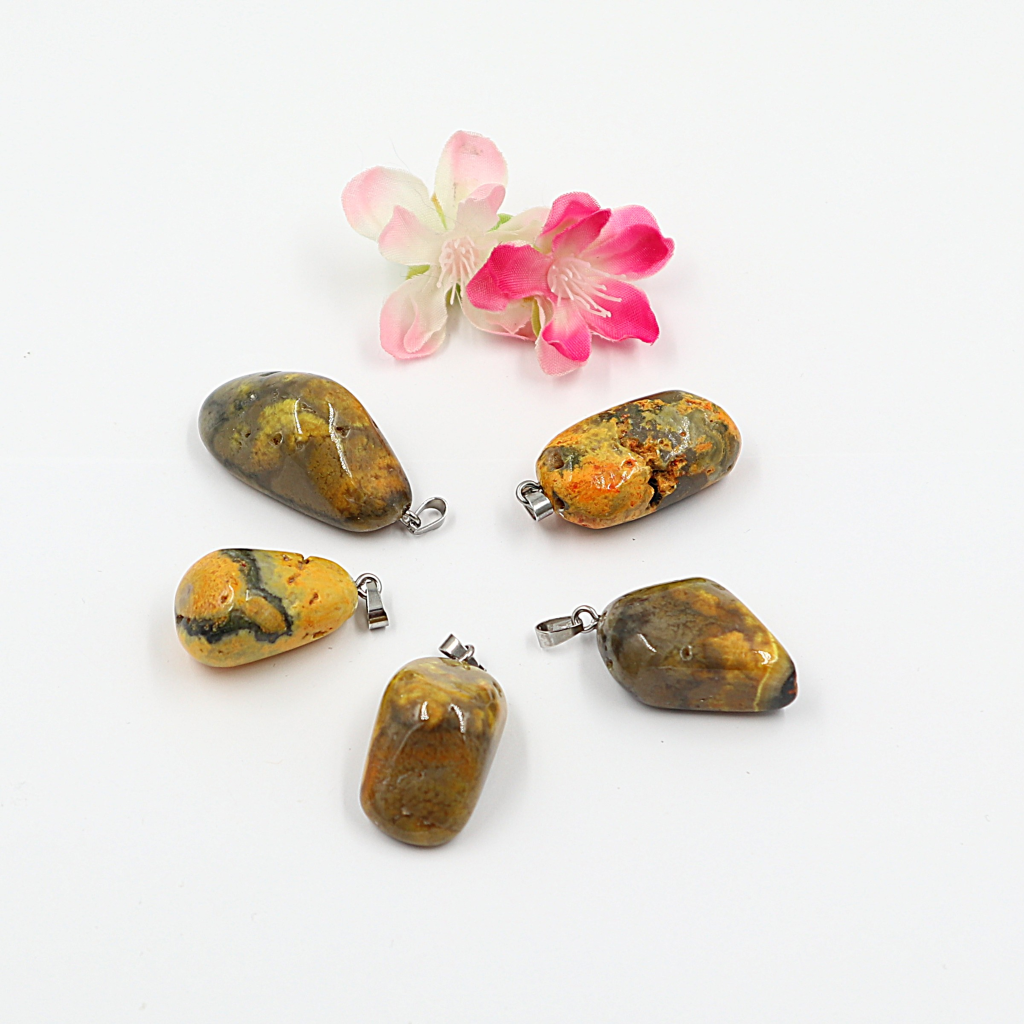 Gemstone collier Bumblebee jasper