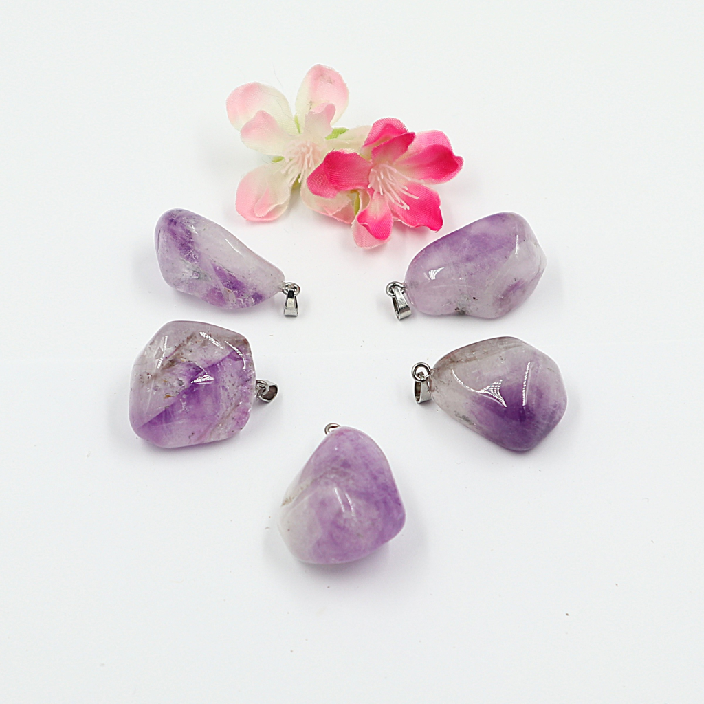Gemstone collier Amethyst Brandberg