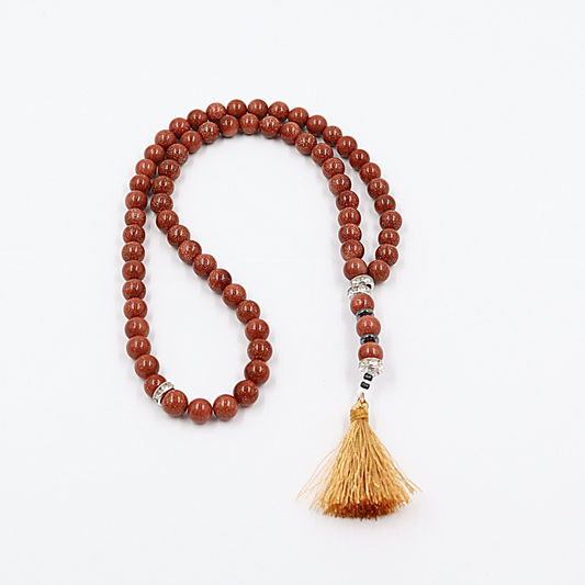 Tasbih Goudsteen (synthetisch) 66