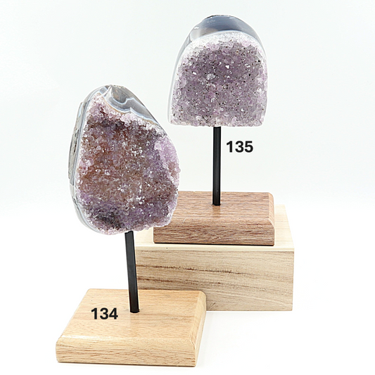 Agaat-Amethist op standaard