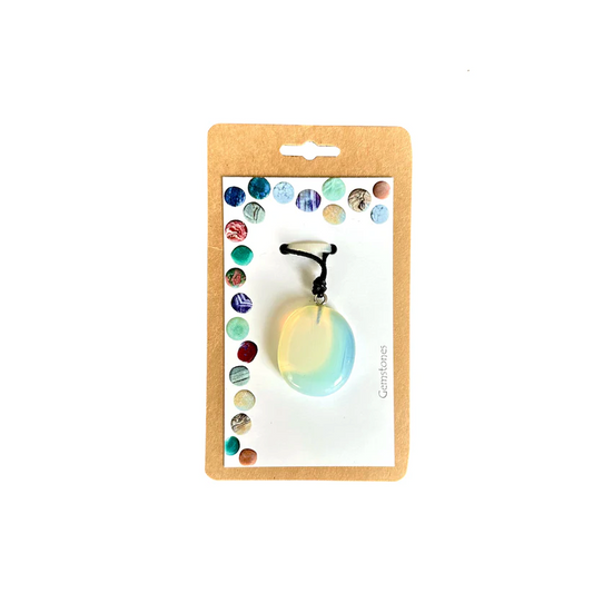 Pendant collier Opaal glas (Opaliet)