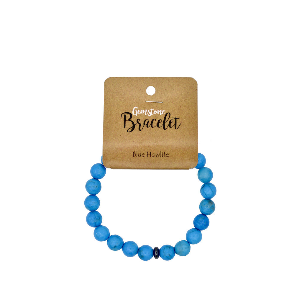 Kralenarmband Howliet blauw